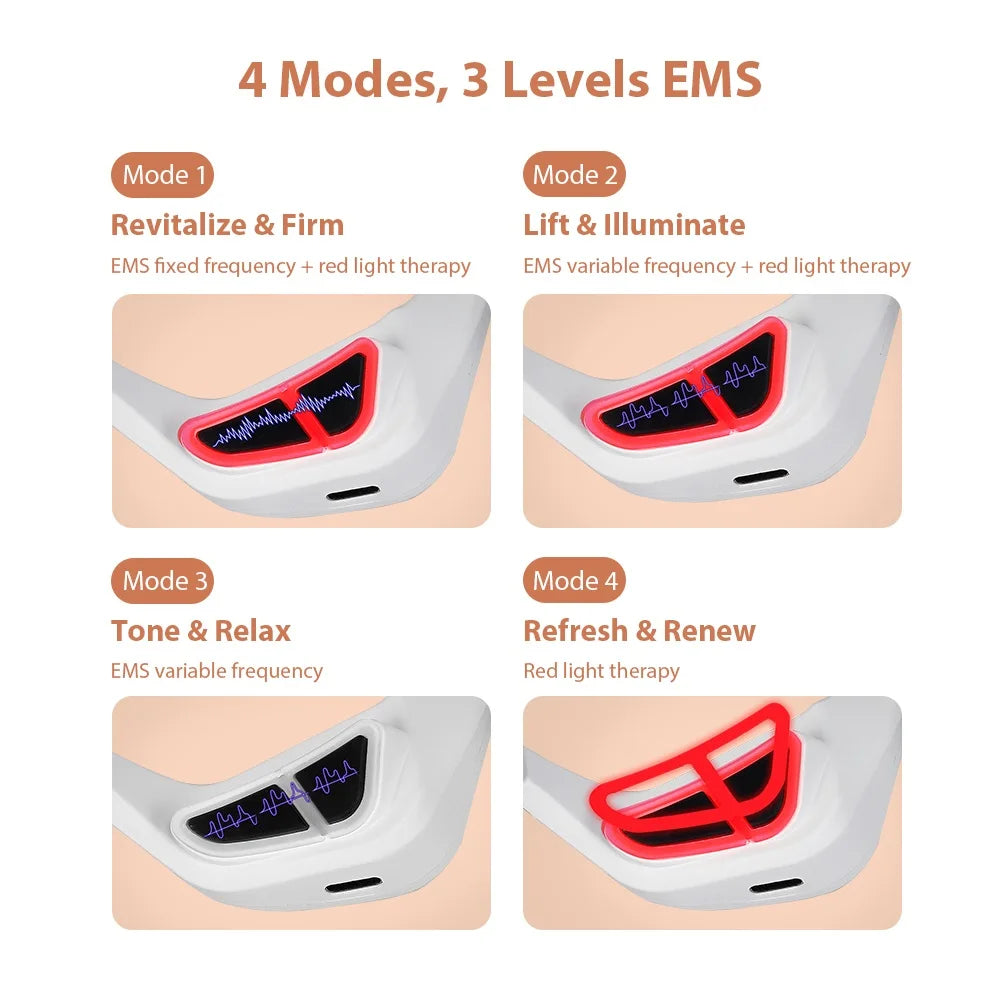 Foreverlily EMS Eye Massager — Red Light Therapy for Tired Eyes