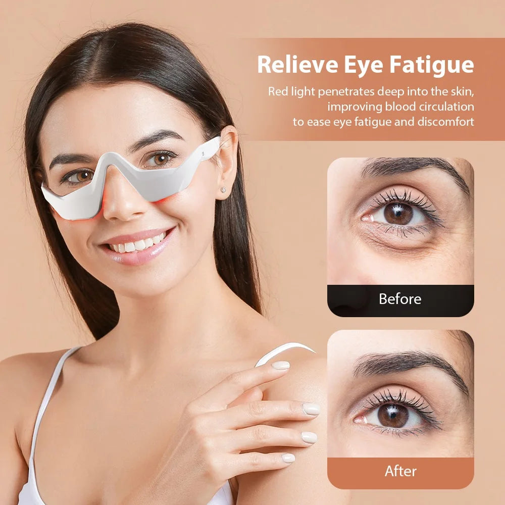 Foreverlily EMS Eye Massager — Red Light Therapy for Tired Eyes